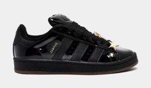 Campus 00s Patent Leather Womens Lifestyle Shoes (Core Black/Core Black/Gold Metallic)