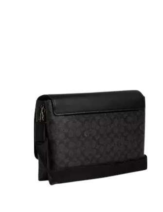 Coach Caleb Messenger Bag In Signature Canvas - Image 3