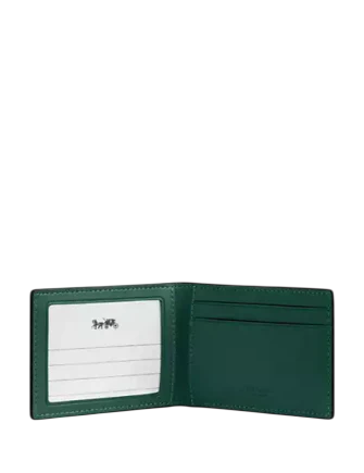 Coach Compact Billfold Wallet In Signature Canvas - Image 3