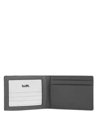Coach Compact Billfold Wallet In Signature Leather - Image 2