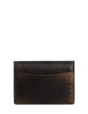 Coach Card Case With Charms In Loved Leather - Image 2