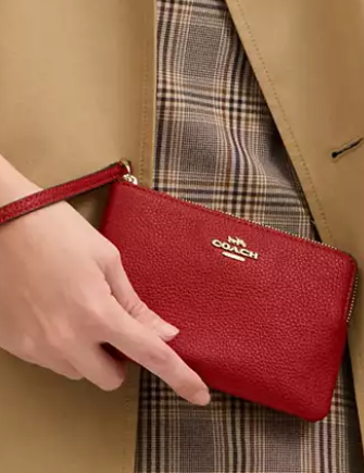 Coach Corner Zip Wristlet - Image 3