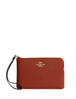 Coach Corner Zip Wristlet
