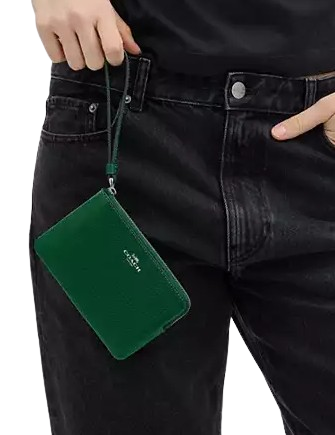 Coach Corner Zip Wristlet - Image 2