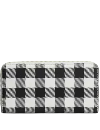 Coach Long Zip Around Wallet With Gingham Print - Image 2