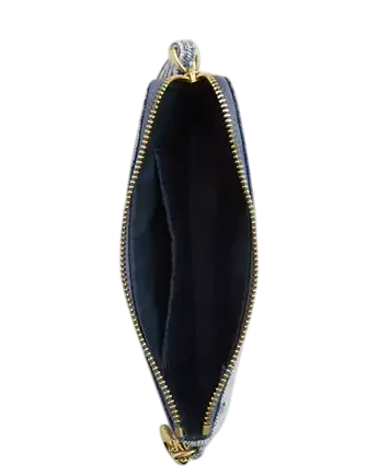 Coach Corner Zip Wristlet In Loved Denim With Charms - Image 2