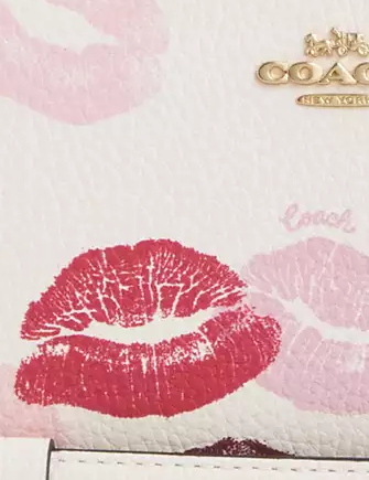 Coach Long Zip Around Wallet With Lips Print - Image 3