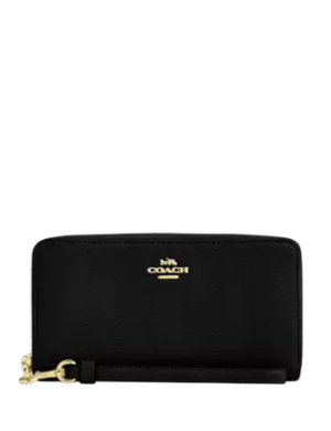 Coach Long Zip Around Wallet With Quilting