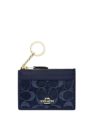 Coach Mini Skinny ID Case In Signature Chenille