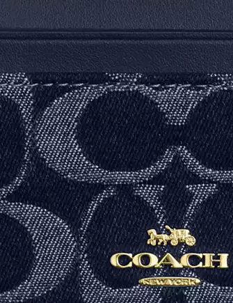 Coach Mini Skinny Id Case In Signature Denim - Image 3