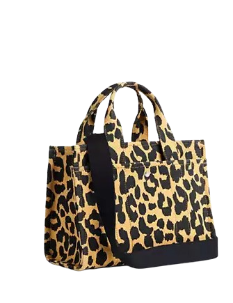 Coach Cargo Tote Bag 26 With Leopard Print - Image 3