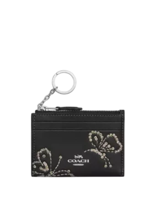 Coach Mini Skinny Id Case With Butterfly Print