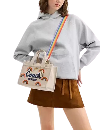 Coach Cargo Tote Bag 26 With Rainbow - Image 2