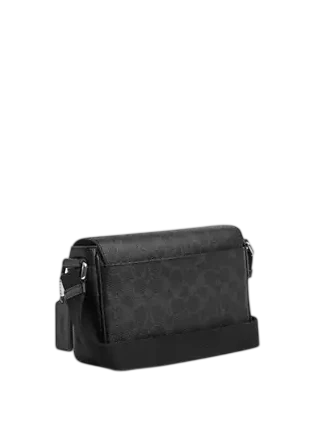 Coach Jack Small Flap Crossbody Bag In Signature Canvas - Image 2