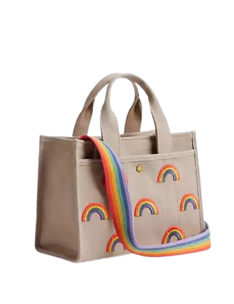 Coach Cargo Tote Bag 26 With Rainbow - Image 3