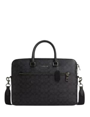 Coach Ethan Slim Brief In Signature Canvas