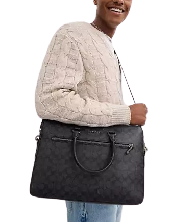 Coach Ethan Slim Brief In Signature Canvas - Image 4