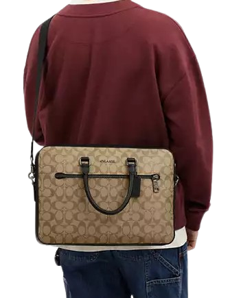 Coach Ethan Slim Brief In Signature Canvas - Image 4