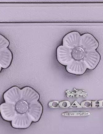 Coach Mini Skinny Id Case With Floral Applique - Image 2