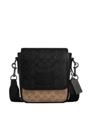 Coach Lucas Crossbody Bag In Blocked Signature Canvas