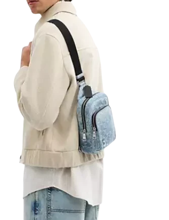 Coach Racer Sling Pack In Loved Signature Denim - Image 2