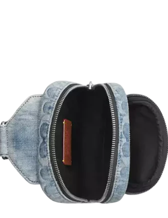Coach Racer Sling Pack In Loved Signature Denim - Image 3