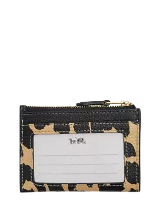 Coach Mini Skinny Id Case With Leopard Print - Image 2