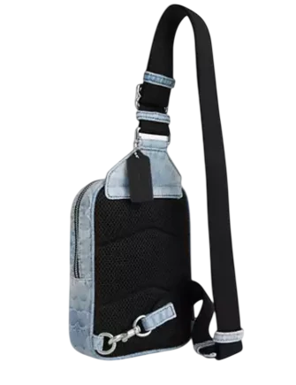 Coach Racer Sling Pack In Loved Signature Denim - Image 4
