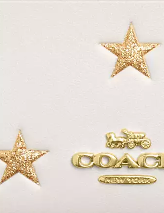 Coach Mini Skinny Id Case With Star Print - Image 3