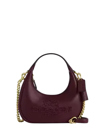 Coach Carmen Mini Crossbody Bag With Beaded Coach Graphic