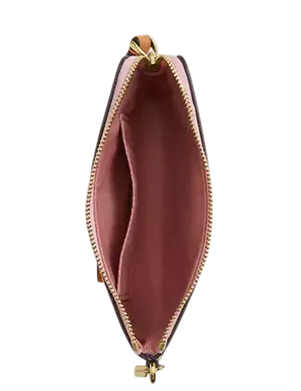 Coach Corner Zip Wristlet In Signature Canvas With Charms - Image 3