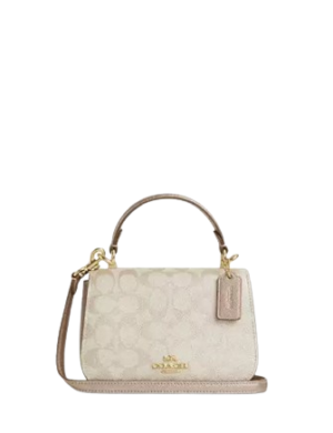 Coach Lysa Top Handle Bag In Signature Canvas