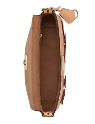 Coach Etta Small Flap Shoulder Bag With Floral Applique - Image 2