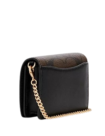 Coach Mini Wallet On A Chain In Signature Canvas - Image 4