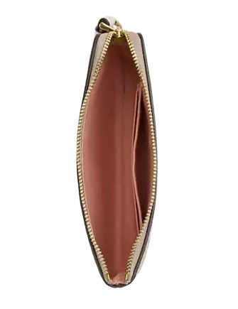 Coach Corner Zip Wristlet In Signature Canvas With Floral Print - Image 2
