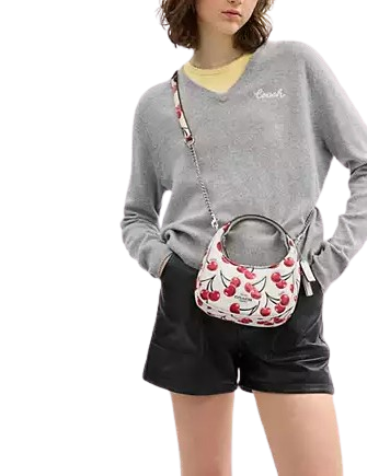 Coach Carmen Mini Crossbody Bag With Cherry Print - Image 2
