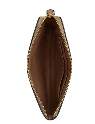 Coach Corner Zip Wristlet In Signature Canvas With Lips Print - Image 2