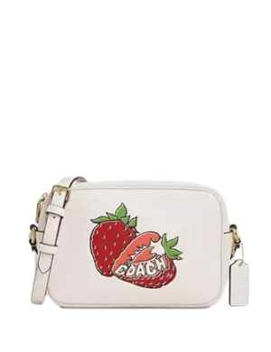 Coach Jamie Camera Bag With Strawberry Graphic