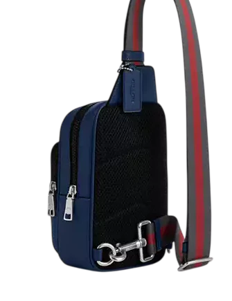 Coach Racer Sling Pack With Varsity Stripe Webbing - Image 3