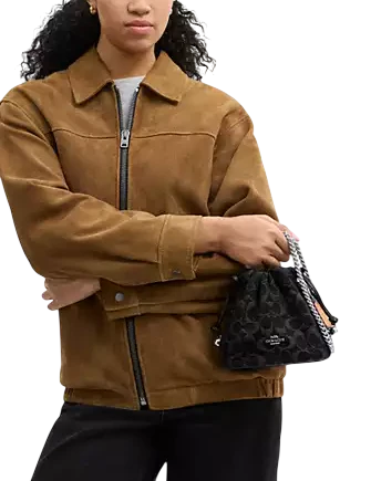 Coach Faye Mini Drawstring Bag In Signature Denim - Image 3