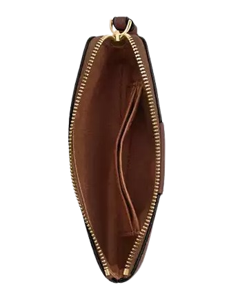 Coach Corner Zip Wristlet In Signature Canvas With Stripe - Image 3