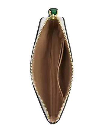 Coach Corner Zip Wristlet In Signature Canvas With Varsity Stripe - Image 3