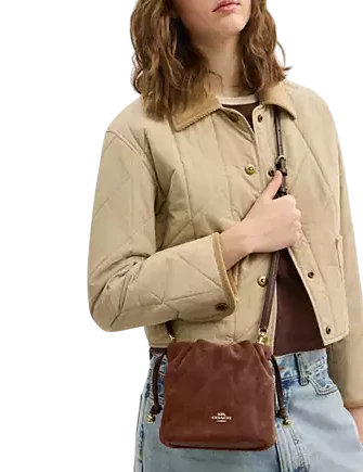 Coach Faye Mini Drawstring Bag With Quilting - Image 4