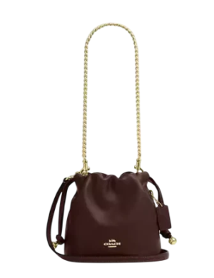 Coach Faye Mini Drawstring Bag With Ruching