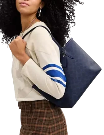 Coach Medium City Tote Bag In Signature Canvas - Image 2