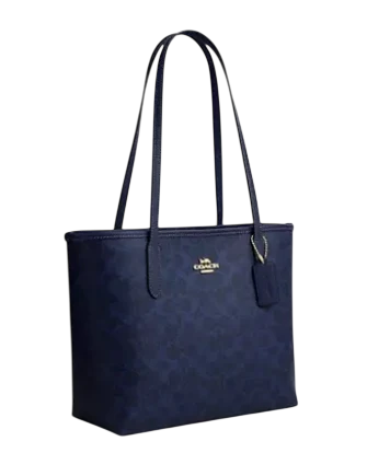 Coach Medium City Tote Bag In Signature Canvas - Image 4