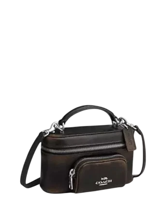 Coach Rainer Crossbody Bag 18 With Pocket In Loved Leather - Image 4