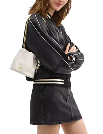 Coach Faye Mini Drawstring Bag With Ruching - Image 3