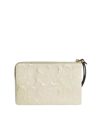 Coach Corner Zip Wristlet In Signature Leather - Image 2