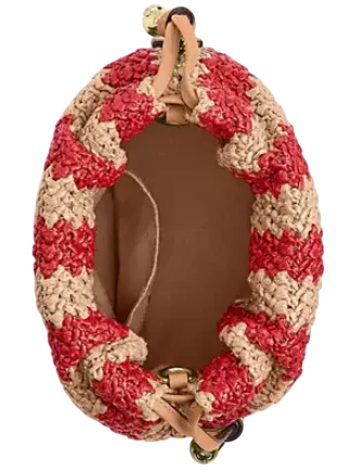 Coach Faye Mini Drawstring Bag With Stripes - Image 4
